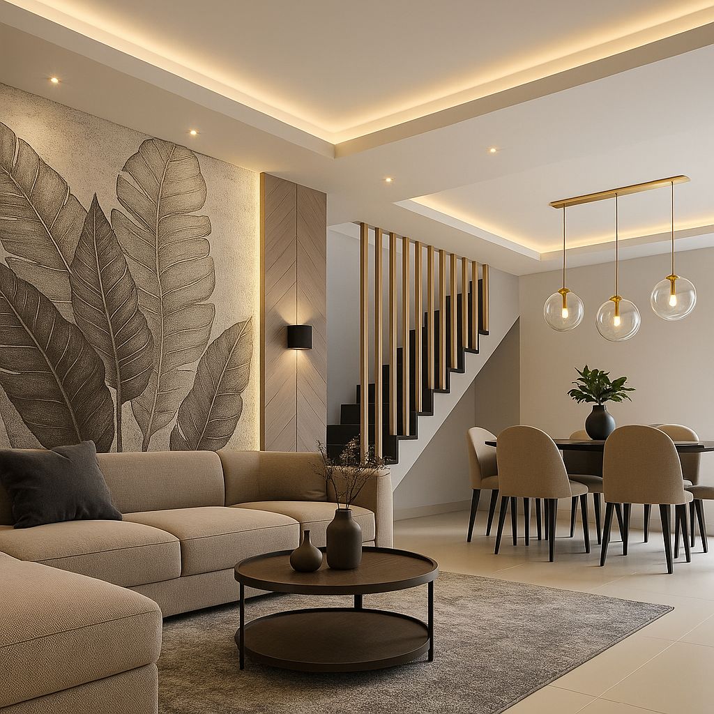 Sala de estar com móveis JP MÓVEIS